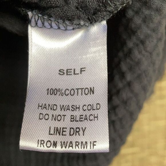 Newberry Kastom oversize crinkle cotton top shirt color asphalt grey - Picture 6 of 7